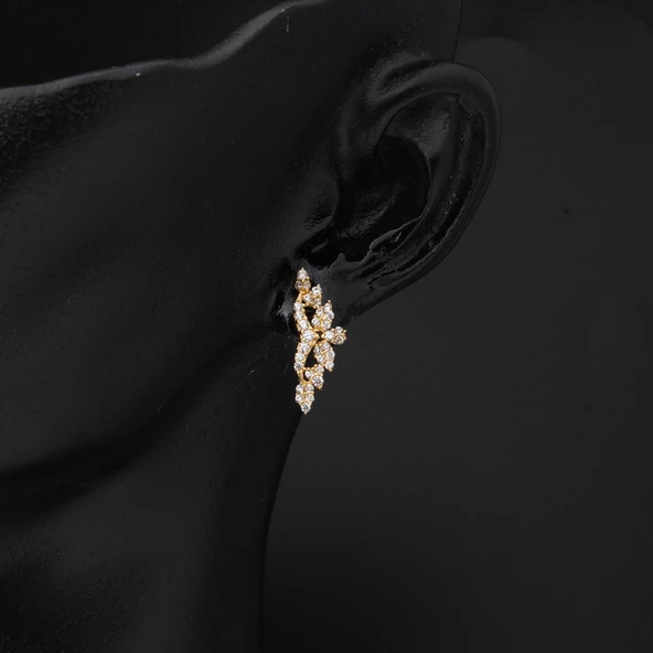 14 Ayar Damla Tasarım Altın Üçlü Söz Seti - Resim 6