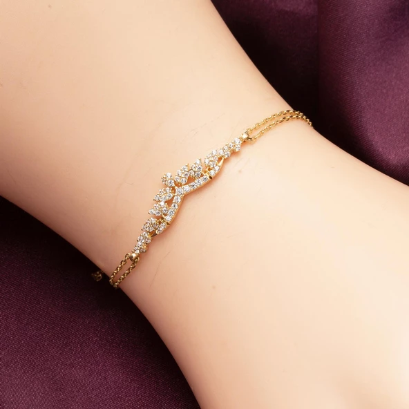 14 Ayar Damla Tasarım Altın Üçlü Söz Seti - Resim 5