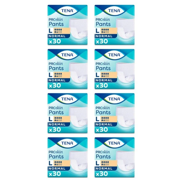 Tena Emici Külot 5.5 Damla Büyük Boy Large 30'lu 8 Paket Hasta Bezi 240 Adet