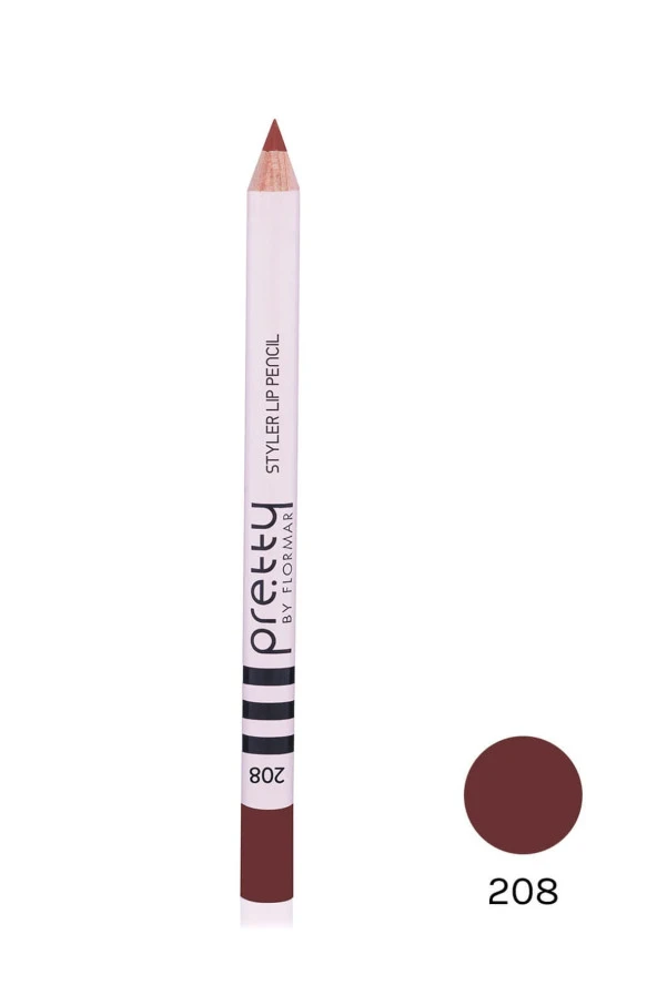 Flormar Dudak Kalemi - Pretty By Flormar Styler Lipliner 208 Sweet Cherry 8690604469802