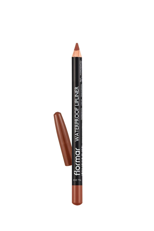 Flormar Waterproof Lipliner - Suya Dayanıklı Dudak Kalemi No:243 Hot Cocoa 1.14 g 8690604567584