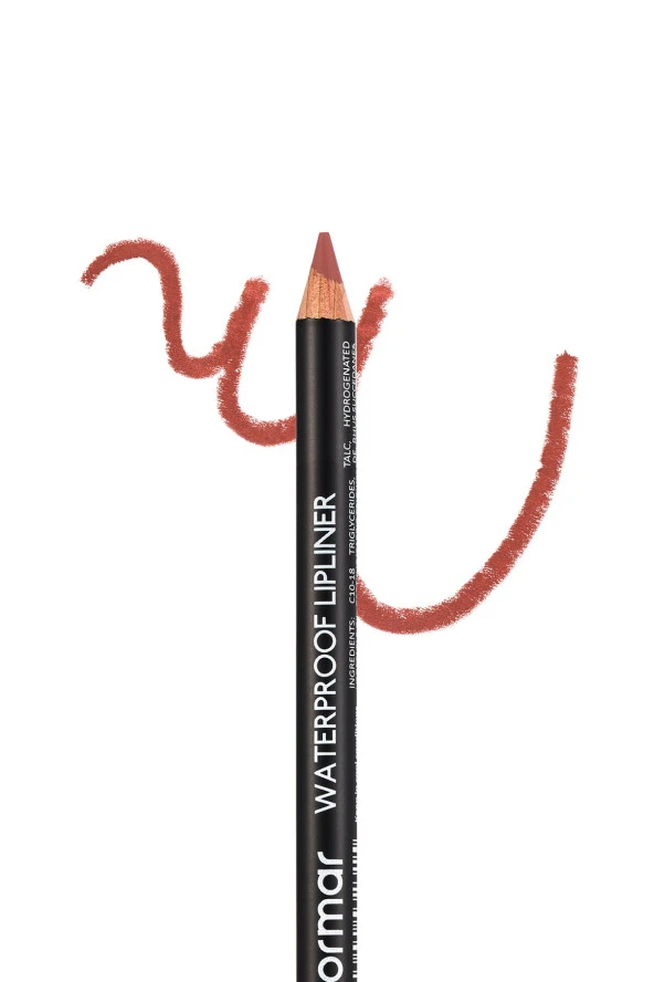 Flormar Suya Dayanıklı Dudak Kalemi (KAHVE) - Waterproof Lipliner - 236 Nut Cookie - 8690604567492