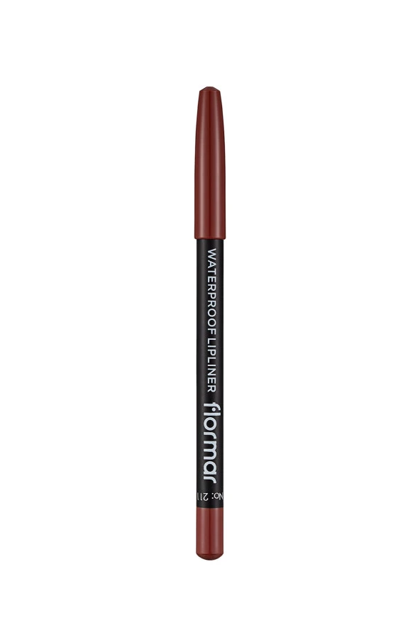 Flormar Dudak Kalemi - Waterproof Lipliner 211 Classical Brown 8690604111114 - 3