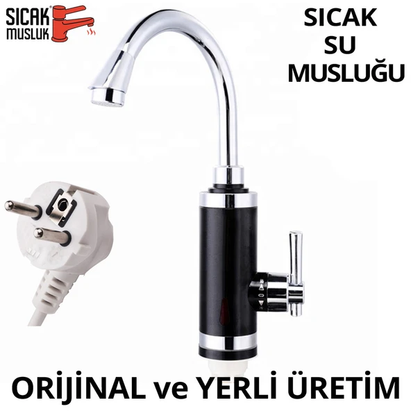 Elektrikli Sıcak Musluk Ani Su Isıtıcı Termal Şofben Musluk ASG-4P