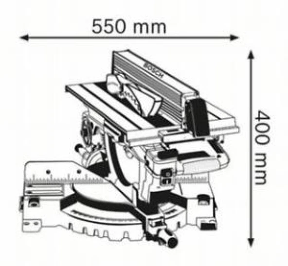 BOSCH GTM 12 JL GÖNYE KESME - Resim 2