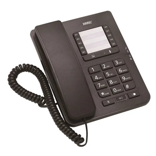 Karel TM142 Hafızalı Masaüstü Kablolu Telefon Siyah - 2