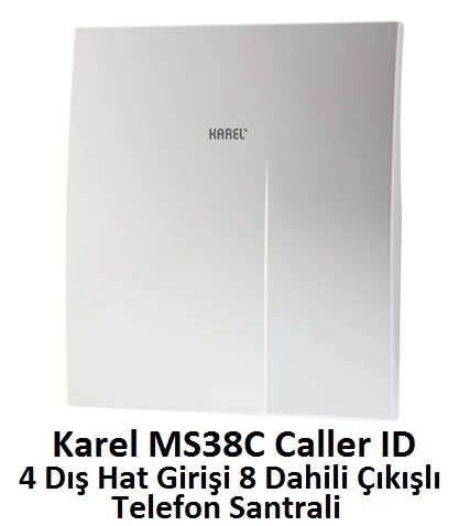 Karel MS38C 4/8 Kapasiteli Caller ID Telefon Santral Cihazı