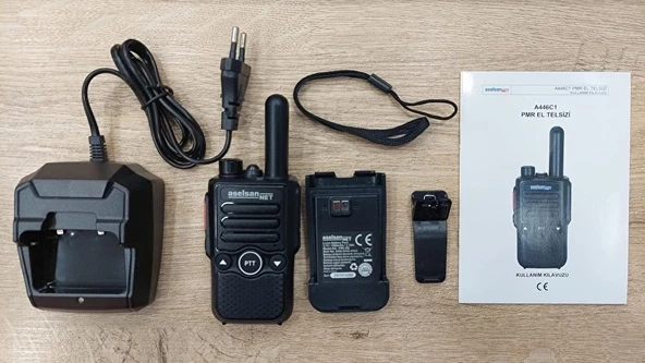Aselsan A446C1 10Km Mesafeli PMR El Telsizi (Tekli Paket) - 4