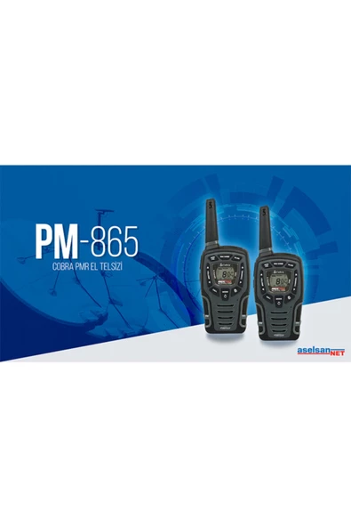 Aselsan Cobra Pm865 10km Titreşimli Pmr El Telsizi - 2