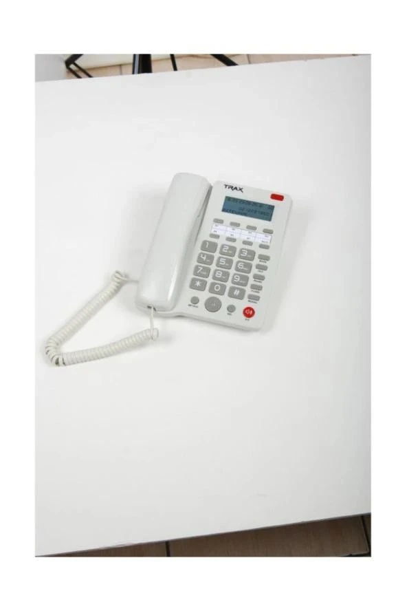 TRAX TC 605 Kablolu Masaüstü Telefon Beyaz