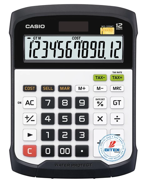 Casio WD-320MT Suya Toza Korumalı Hesap Makinesi
