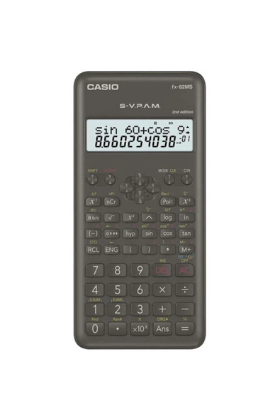 Casio FX-82MS 2. Versiyon 240 Fonksiyonlu Bilimsel Hesap Makinesi - 1