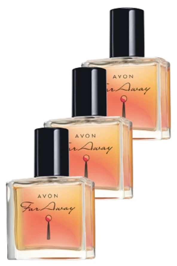 AVON,Far Away Kadın Parfüm Edp 30 Ml. Üçlü Set