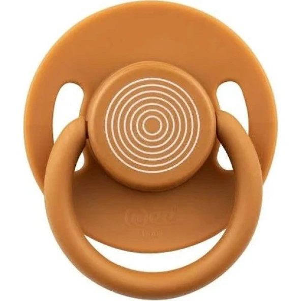 Wee Baby Cool Yuvarlak Uçlu Emzik 0-6 Ay Kahve No:1