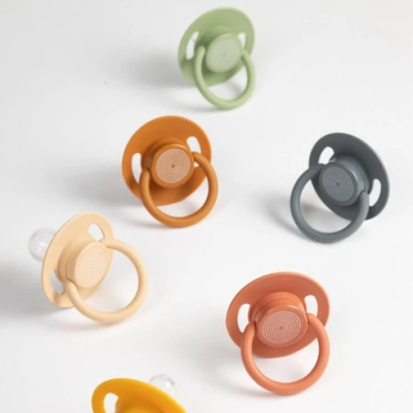 Wee Baby Cool Yuvarlak Uçlu Emzik 0-6 Ay Kahve No:1 - 3