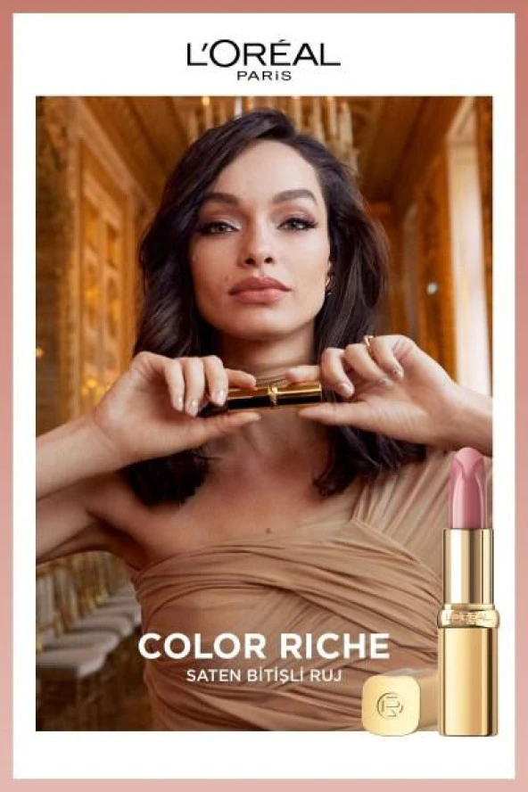 L'Oréal Paris Color Riche Saten Bitişli Ruj - 550 Nude Unapologetic - 6