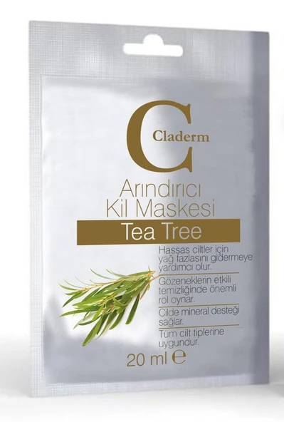 Claderm Kil Maskesi 20 ml Sachet – Tea Tree