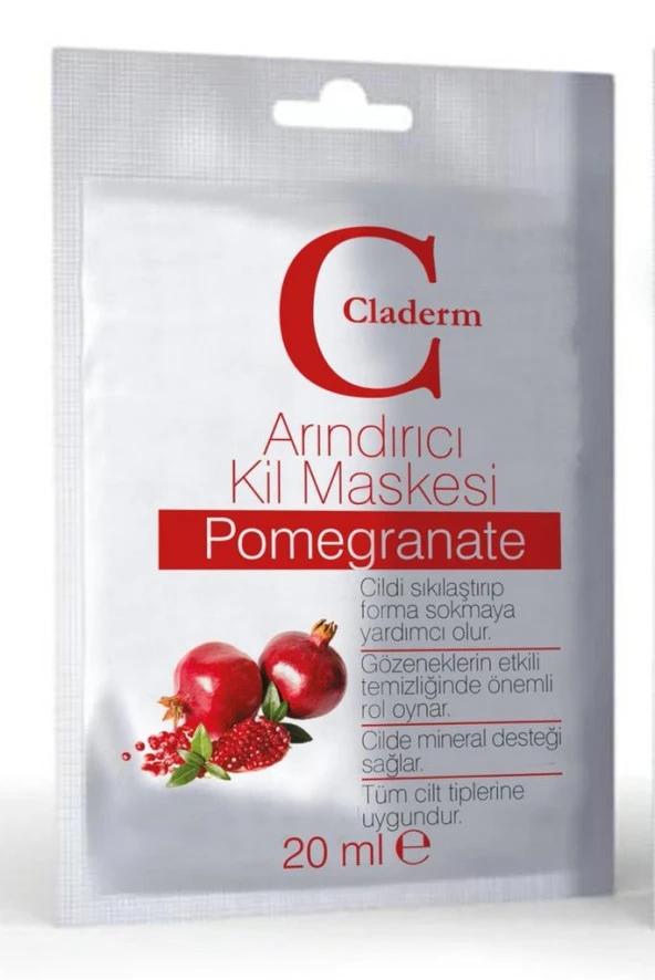 Claderm Kil Maskesi 20 ml Sachet – Pomegranate