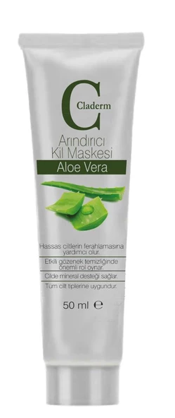 Claderm 50 ml Kil Maskesi – Aloe Vera