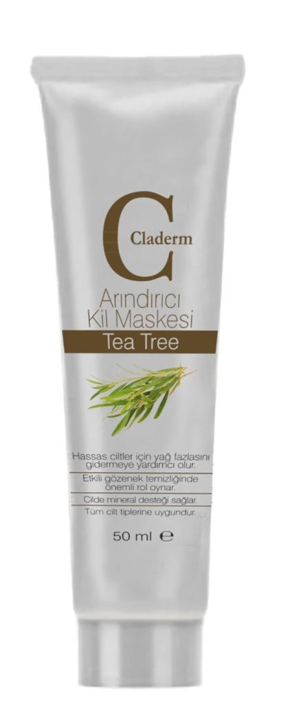 Claderm 50 ml Kil Maskesi – Tea Tree