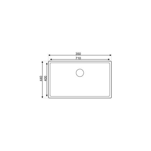 Drawn R15 Serisi As 299 Paslanmaz Çelik Eviye 40x71 - 2