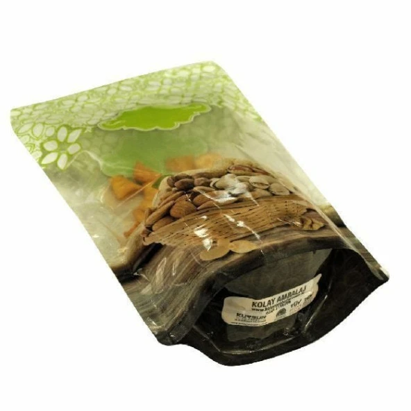Yeşi̇l Kuruyemi̇ş Desenli̇ Doypack 20x30+5 Cm 1000 Gr 100 Adet - 3