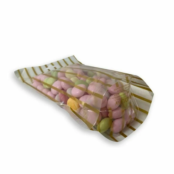 Yaldız Çi̇zgi̇li̇ Şeffaf Ki̇li̇tli̇ Doypack 17,5x25+4,5 Cm 500 Gr 1000 Adet - 3