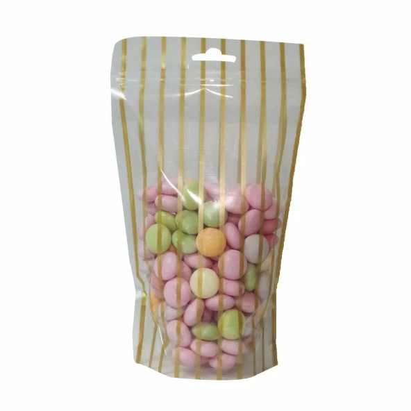 Yaldız Çi̇zgi̇li̇ Şeffaf Ki̇li̇tli̇ Doypack 20x30+5 Cm 1000 Gr 100 Adet - Resim 2