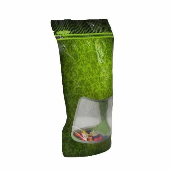 Yeşil Zemin Pencereli Doypack 9x15+3,5 Cm 50 Gr 1000 Adet - Resim 4