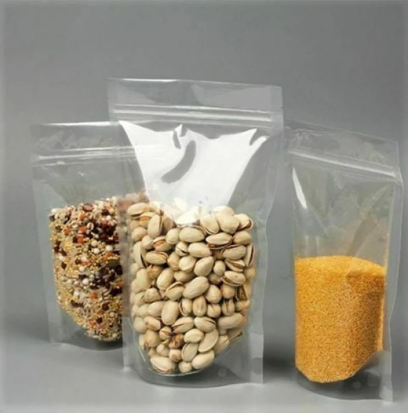 Şeffaf Ki̇li̇tli̇ Doypack 13x22+4 Cm 250 Gr 100 Adet - Resim 5