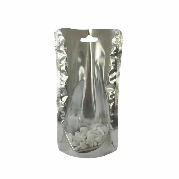 Şeffaf Metalize Kilitsiz Doypack 11x18+3,5 Cm 100 Gr 100 Adet - Resim 3