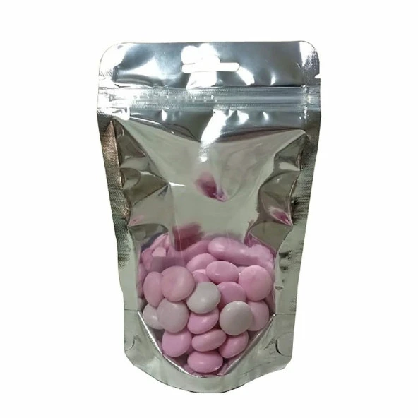 Şeffaf Metali̇ze Ki̇li̇tli̇ Doypack 20x30+5 Cm 1000 Gr 100 Adet - Resim 2