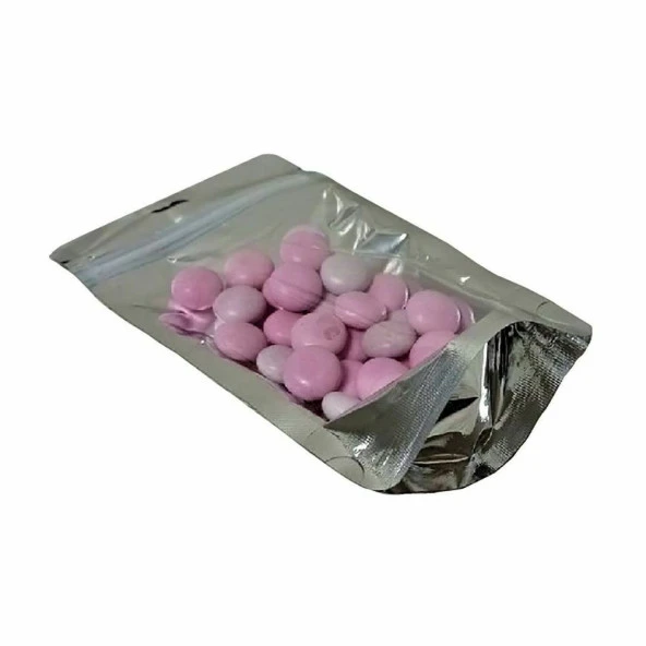 Şeffaf Metali̇ze Ki̇li̇tli̇ Doypack 16x26+4,5 Cm 500 Gr 1000 Adet - 4