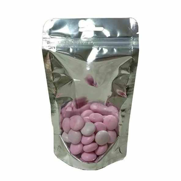 Şeffaf Metali̇ze Ki̇li̇tli̇ Doypack 11x18+3,5 Cm 100 Gr 1000 Adet - Resim 2