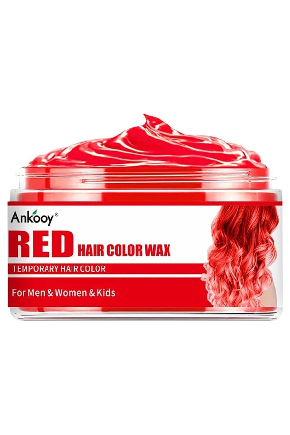 Ankooy Kırmızı Saç Renklendirici ve Şekillendirici Wax 80GR