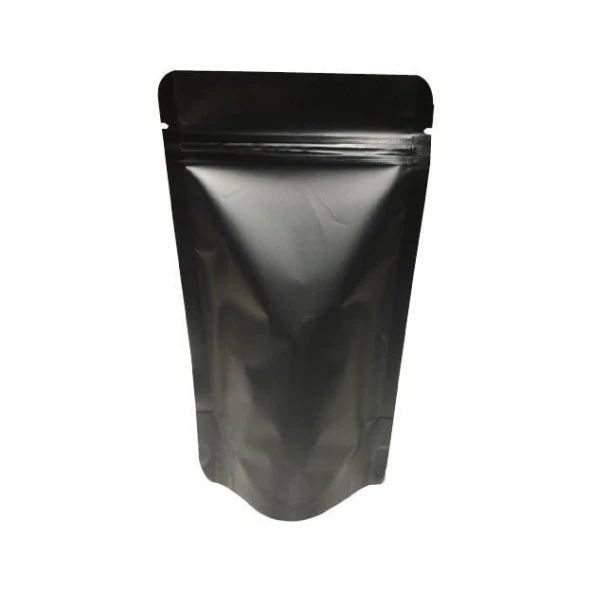 Mat Si̇yah Metali̇ze Ki̇li̇tli̇ Doypack 13x22,5+4 Cm 250 Gr 100 Adet - Resim 2