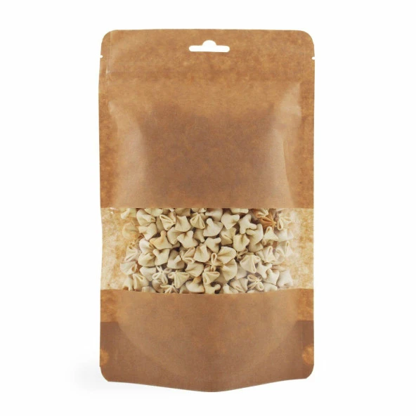 Kraft Dar Pencereli̇ Ki̇li̇tli̇ Doypack 16x27+4,5 Cm 500 Gr 100 Adet ürün görseli