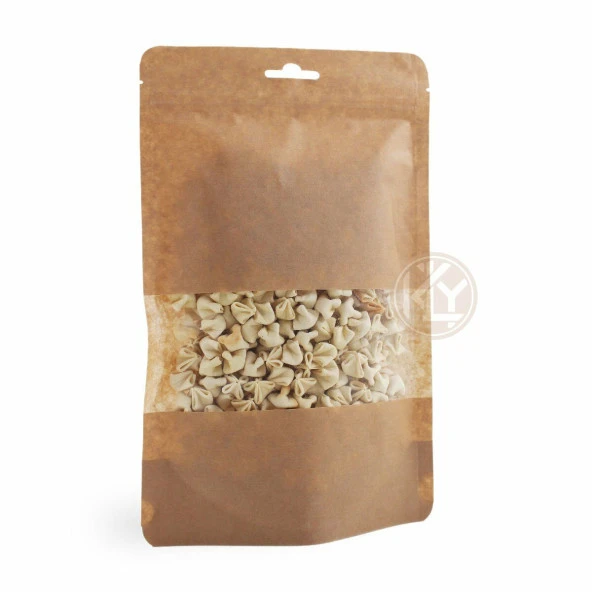 Kraft Dar Pencereli̇ Ki̇li̇tli̇ Doypack 16x27+4,5 Cm 500 Gr 100 Adet - Resim 2