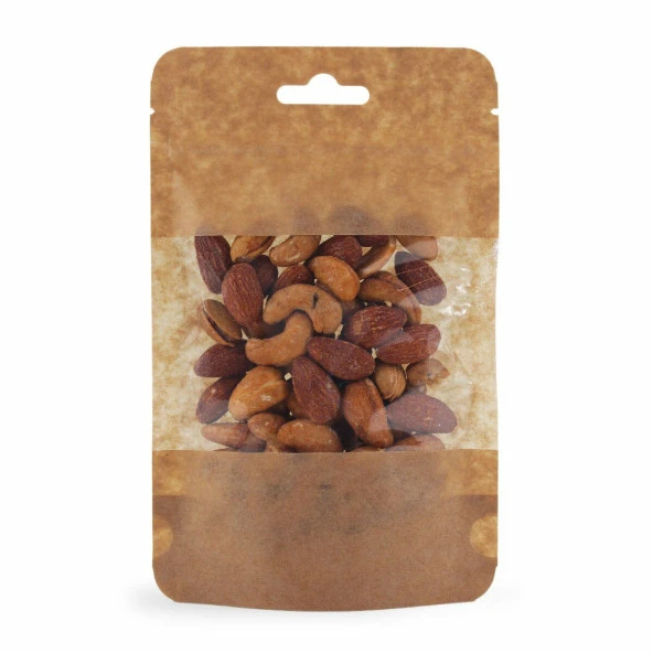 Kraft Geni̇ş Pencereli̇ Ki̇li̇tli̇ Doypack 11x18+3,5 Cm 100 Gr 100 Adet ürün görseli