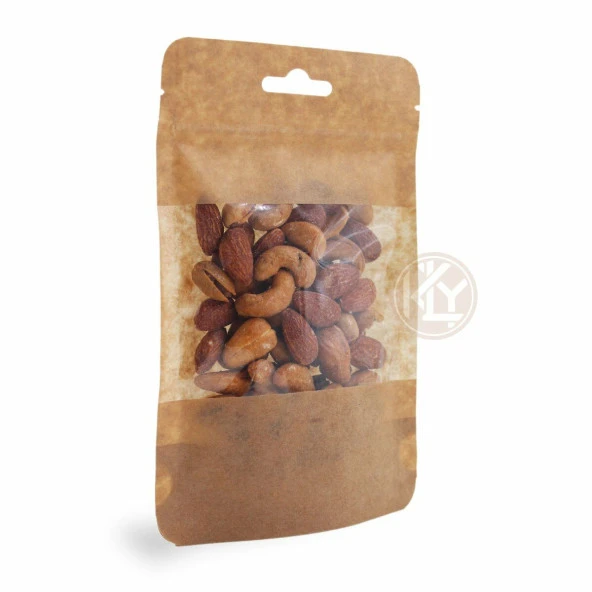 Kraft Geni̇ş Pencereli̇ Ki̇li̇tli̇ Doypack 11x18+3,5 Cm 100 Gr 100 Adet - Resim 2