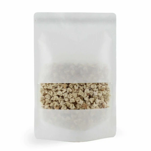 Beyaz Kraft Dar Pencereli̇ Ki̇li̇tli̇ Doypack 13x22+4 Cm 250 Gr 1000 Adet ürün görseli