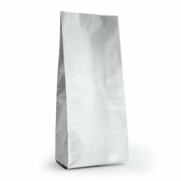 Gümüş Alümi̇nyum Yan Körüklü Torba 13x40+4 Cm 1000 Gr 1000 Adet ürün görseli