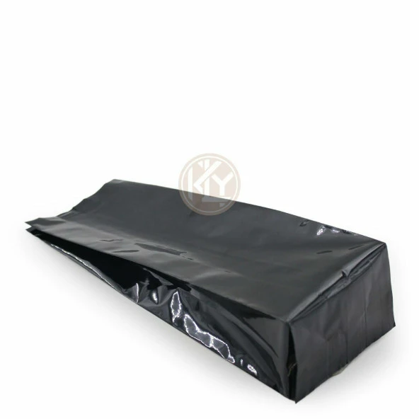 Siyah Parlak Aüminyum Yan Körüklü Torba 7,5x20+2 Cm 100 Gr 1000 Adet - Resim 2