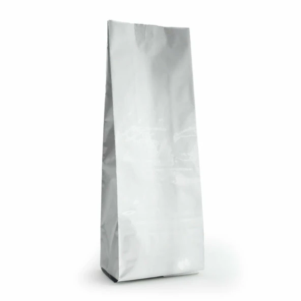 Gümüş Alümi̇nyum Yan Körüklü Torba 7,5x20+3 Cm 100 Gr 100 Adet ürün görseli