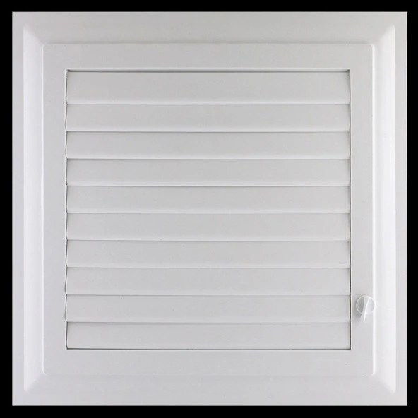 Menfez Banyo Wc Tuvalet Depo Havalandırma Plastik Panjur Beyaz 35x35 CM - Resim 3