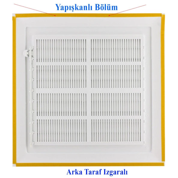 Menfez Banyo Wc Tuvalet Depo Havalandırma Plastik Panjur Beyaz 35x35 CM - Resim 4