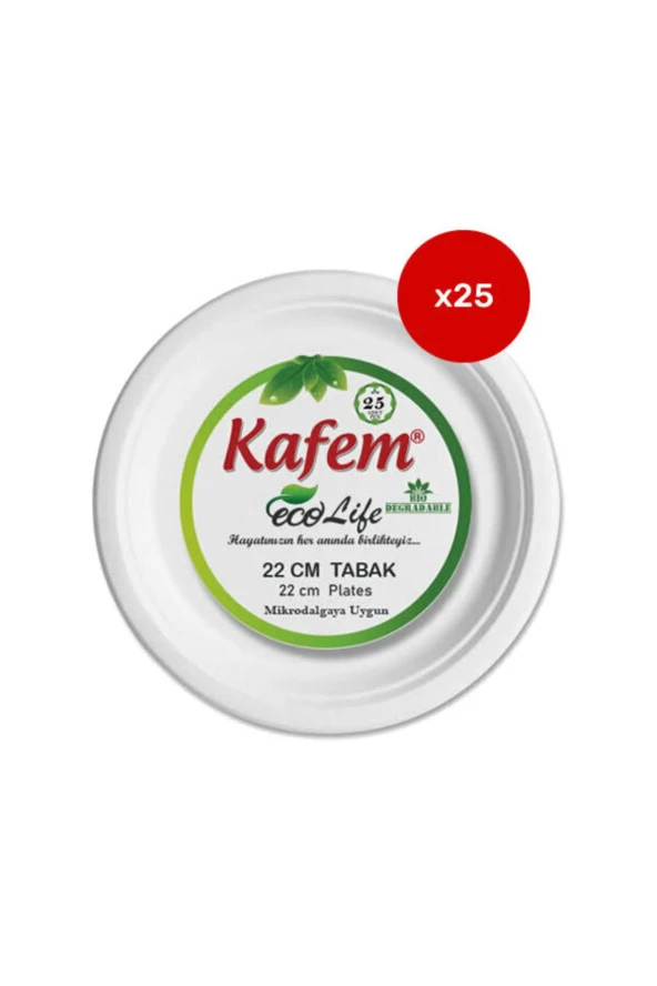 0210 22 cm 25 Li M Dalgaya Uygun Karton Tabak