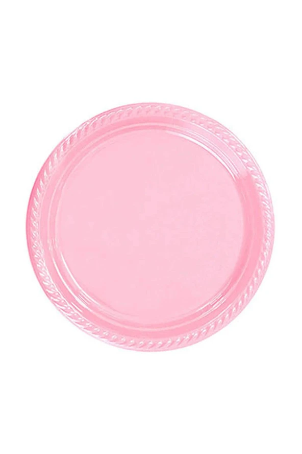 Pembe Plastik Tabak 26 cm