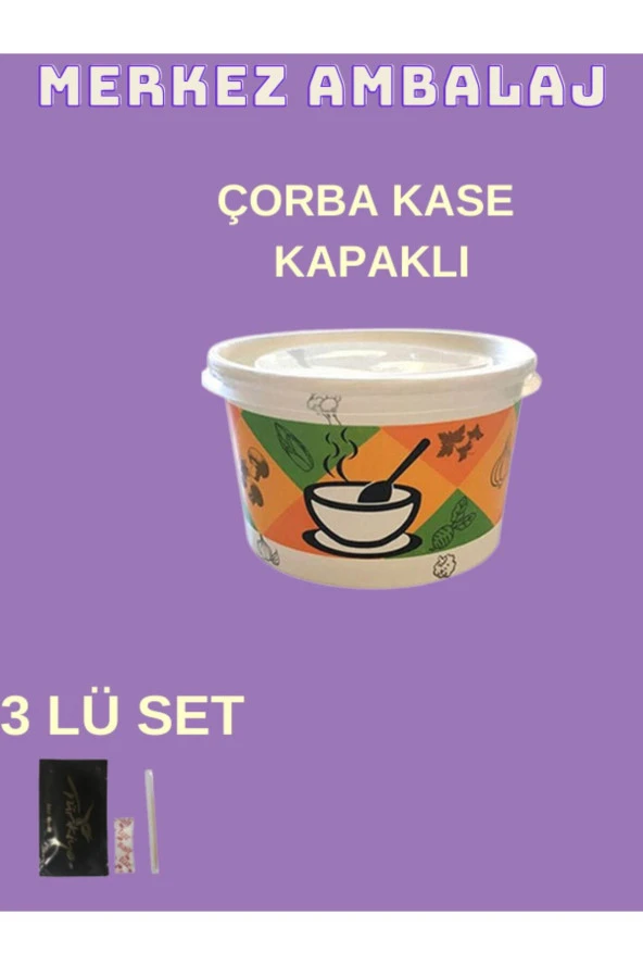500 Adet Karton Çorba Kasesi Kapaklı Resimdeki Set Fiyatıdır - 3
