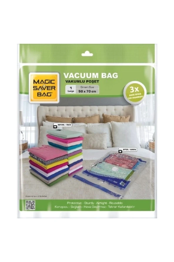 Vakumlu Poşet Hurç 50x70 Cm 1 Large Bag 50x70cm Large